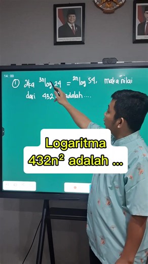 Soal Logaritma: Hitung Nilai 432 n^2 dari 3^n log_2 4 = 2^n log_5 4