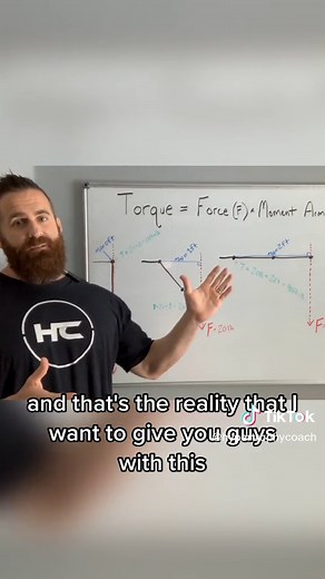 Your muscles don’t manage weight, they manage joint torque (which is of course directly impacted by weight). This full video is currently on my app. So if you wanna brush up on torque and moment arms, go check it out! And of course, I’ll be digging into this more in the future in the Hypertrophy Coach University content!