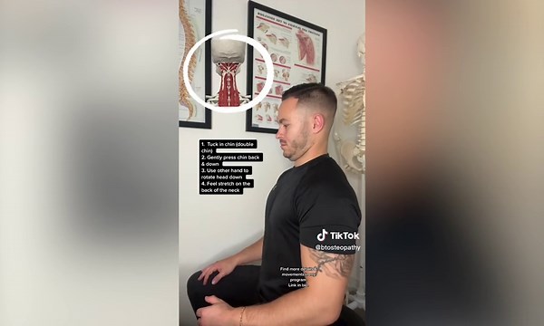 Osteopath reveals the one stretch to do to fix your neck hump
