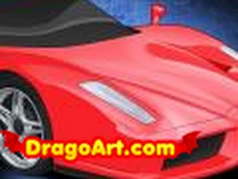 How to draw a Ferrari Enzo, step by step
