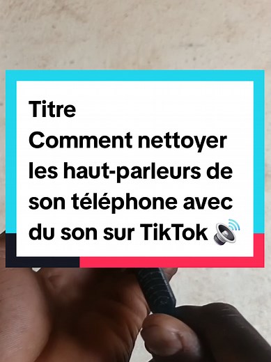 Description ​Dans cette vidéo, découvrez une astuce simple et rapide pour nettoyer les haut-parleurs de votre smartphone en utilisant uniquement des fréquences sonores spécifiques trouvées sur TikTok. Idéal pour expulser la poussière et les impuretés pour retrouver un son clair ! #Android #Astuce #TikTok #NettoyageTéléphone #HighTech