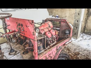 Extrem Kaltstart alter Traktor bei minus 20 Grad