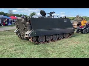 APC M113 driving and raising/lowering ramp