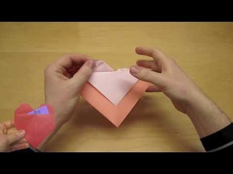 Easy Origami Heart Valentine Instructions