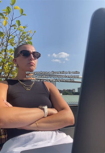 Sunbathing vs. Dissertation Writing: A Student's Dilemma