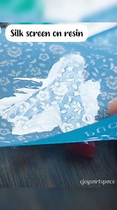 191K views · 2K reactions | This is your sign to try silk screen printing on resin. It's so fun! #resinsmallbusiness #resinwithme #resinforbeginners #resinhacks #resintheraphy #artofresin #craftersoffacebook #resinsecrets #resinart #silkscreen #silkscreenprinting #silkscreenprint | Ejoy's Art Space | Facebook