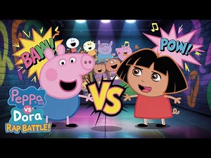 “Epic Dora vs Peppa Rap Showdown – Who Wins?!”