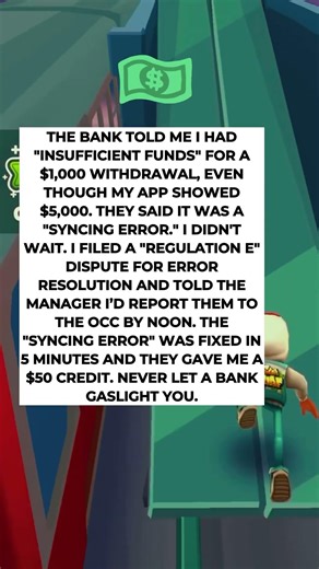 App said $5k, Bank said $0. I cited Regulation E. 🏦📲