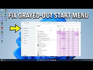 How To Fix Windows 11 or 10 Start Menu Grayed Out and Unresponsive - Easy Fix