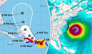 Hurricane Maria moves in on the US Virgin Islands