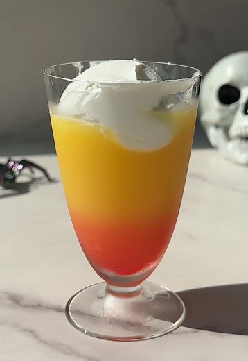 Halloween Candy Corn Cocktail Recipe