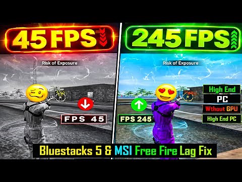 Bluestacks 5 Lag Fix 2026 |🔥 Best Settings For Low End PC Free Fire | Pc Full Optimization 2026