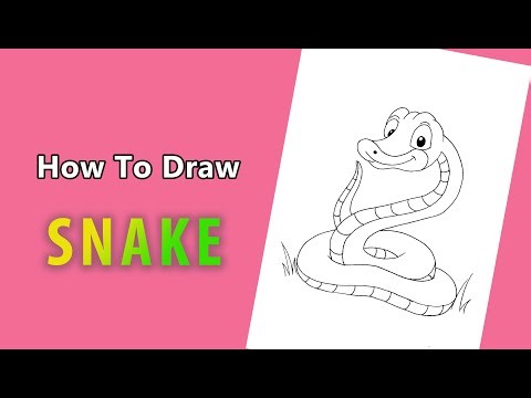 Snake Sketch/Snake Drawing/cartoon Snake Drawing/Reptile Drawing/Easy Snake Drawing