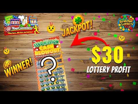 $30 Cash Blowout Ticket… Did We Hit BIG?! 😳