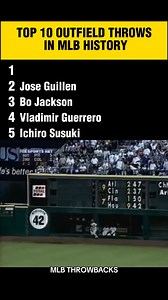 692K views · 10K reactions | Top 10 OUTFIELD THROWS in MLB history! | MLB Throwbacks | Facebook