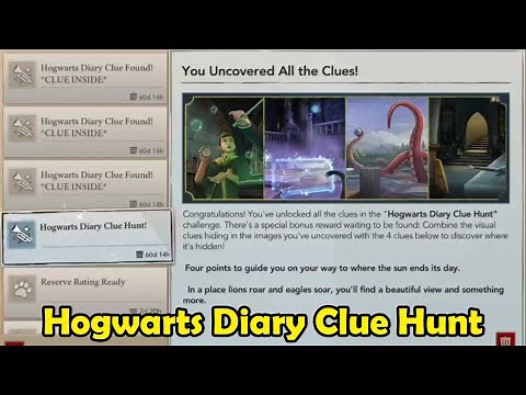 Hogwarts Diary Clue Hunt Harry Potter Hogwarts Mystery