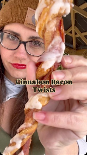 YOU Need Cinnabon Bacon Twists. With only two Ingredients and one delicious combo - this Cinnabon Bacon Twists recipe is delicious with Kara from @ScaleAndTailor . . This sweet and salty game day snack with the perfect mash up of Cinnabon and Bacon twisted together for an amazing experience. Let’s Cinnabon Bacon Twists together. . . 👇🏼FULL CINNABON BACON TWIST Recipe In Comments 🏆 ALL done on my @pitbossgrills Navigator . . . #Cinnabon #Bacon #Twists #BaconWrapped | Scale and Tailor