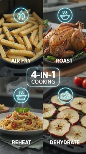 Ninja Air Fryer AF141 Review 🔥 Crispy Food with Less Oil | 5QT Air Fryer #Shorts