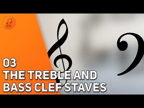 The Treble and Bass Clef Staves (Music Theory Lesson 3)