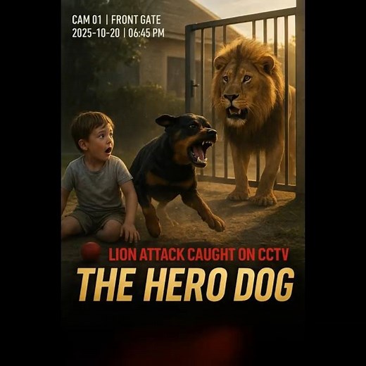 Lion Attacks Child — But a Rottweiler’s Reaction Shocked Everyone | Real CCTV