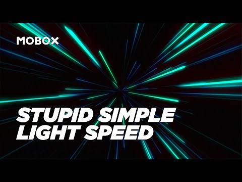 Stupid Simple Light Speed Animation in After Effects - Tutorial