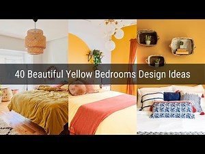 40 Beautiful Yellow Bedrooms, Interior Design Ideas