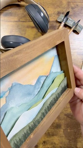 Turning a Landscape Painting Into 3D Art | My New Art Experiment