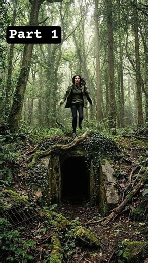 Hidden Forest Bunker Found… (Part 1) 😳🌿 #bunker
