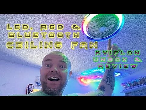 LED Ceiling fan with RGB lights & Bluetooth speaker