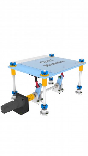 60K views · 449 reactions | How a Table Lifter Works Using a Linkage Mechanism. #manufacturing #3ddesign #productdesign #automation #mechanism #machine #engineering #mechanical #mechanic | Breno Cruz | Facebook