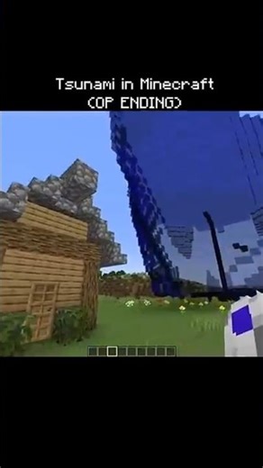 Tsunami Minecraft cop Ending #minecraft #gaming #shorts