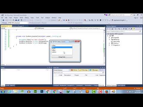 051 - K - C# ListBox DoubleClick Event Handler