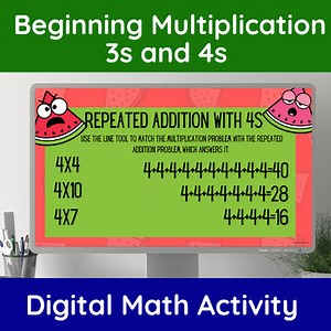 Beginning Multiplication Equal Groups, Arrays, Repeated Addition 3s and 4s