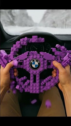 Purple LEGO Steering Wheel — INSANE SATISFYING POV 💥