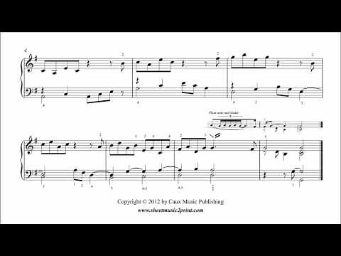 Purcell : Suite 1 in G Major, Z. 660 (1/4 : Prelude) - ABRSM 2013-2014 Piano Grade 1 A5