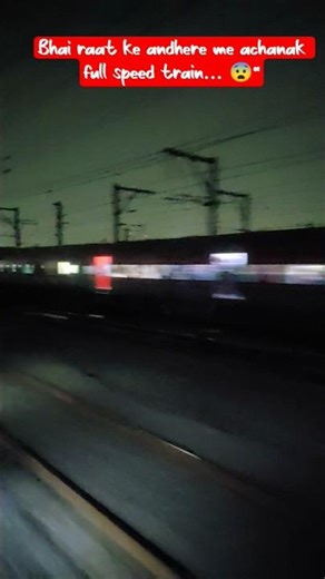 Andheri Raat Me Mumbai Track Par Full Speed LHB Rake 🚆🔥