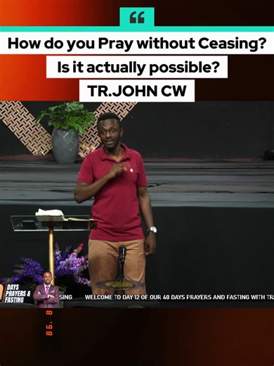 Praying Without Ceasing: Is It Possible?