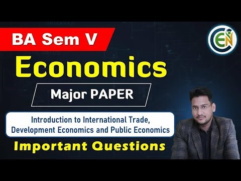 Economics Semester 5 Important Questions | B.A Semester 5 Economics One Shot Class | Economics Class