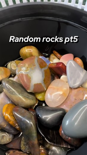 #rocktumbling random rocks part 5, coming out of prepolish! #asmr #iwantalltherocks #satisfying #crystals