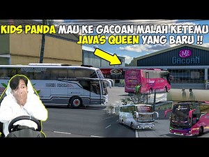 KIDS PANDA MEET JAVA'S QUEEN JETBUS 5 AT MIE GACOAN!! IT TURNS INTO A CONVOY FULL OF BASURI