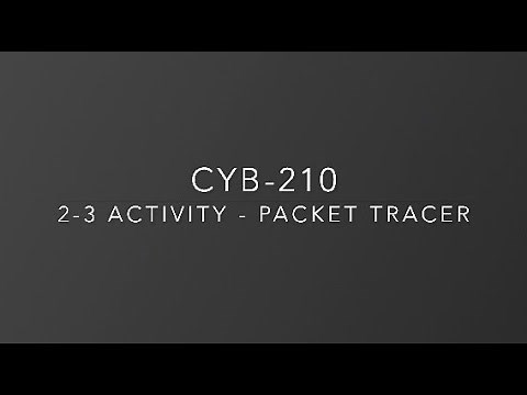 2-3 Activity: Packet Tracer