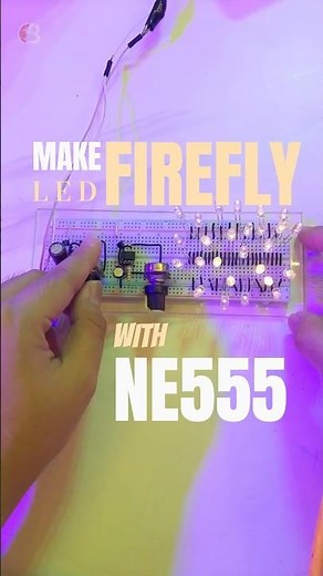 How to Make a Simple LED FIREFLY Circuit with NE555 and Transistors