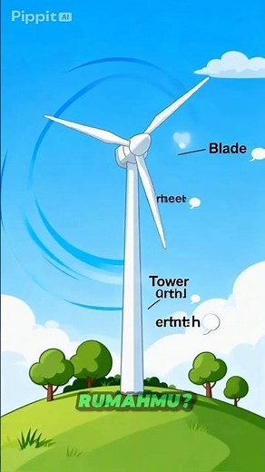 How Wind Turbines Work #animation #hydropower #windturbine #electric