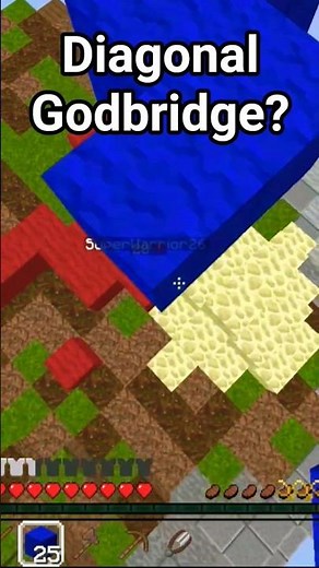 Diagonal Godbridge... #minecraft