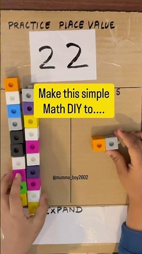 Try this simple & hands-on math activity to make place value super clear for kids! #mathforkids