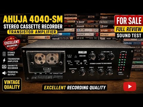 Mind-blowing sound! 😍 Ahuja 4040-SM Vintage Stereo Recorder Review #vintage #music #cassette #tape