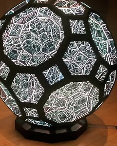 1.1M views · 38K reactions | Palm Springs Art Museum. First thing you see. “Great Rhombicosidodecahedron, 2020” by @anthonyjamesstudio … obviously: amazing. But also: renders all the other art as a NON-INFINITE, flat, and rather dusty crafts fair. Took quite a while for my brain to accept that the paintings on the walls were not going to reveal similarly infinite depths of geomathematical space. | Dan Wilson | Facebook