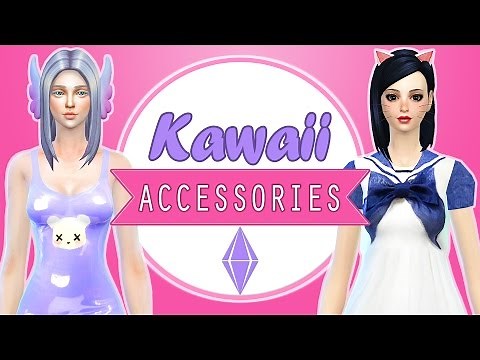 The Sims 4: CC Finds #6 Kawaii Accessories ✿