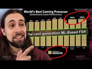 AMD FSR 4 (the FIRST Machine Learning FSR), Ryzen 7 9800X3D Performance & More!!