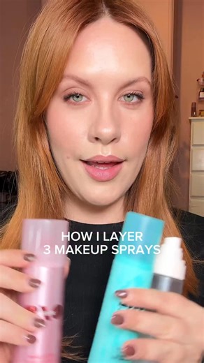 Here’s how to properly layer your finishing spray, setting spray and fixing spray for long lasting non cakey makeup 💖 Products: @rarebeauty 4-in-1 mist @benefitanz the porefessional super setter @hudabeauty easy bake powder @onesize on till dawn setting spray #finishspray #settingspray #beginnermakeup #longlastingmakeup #cakeymakeup | Claire Bridgett